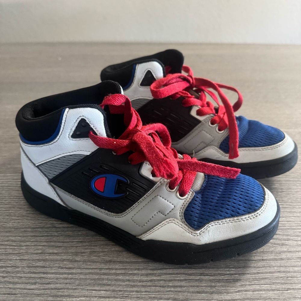 Champion Boys 3 On 3 Color Block Hi-top Basketball Shoes Size 5y
